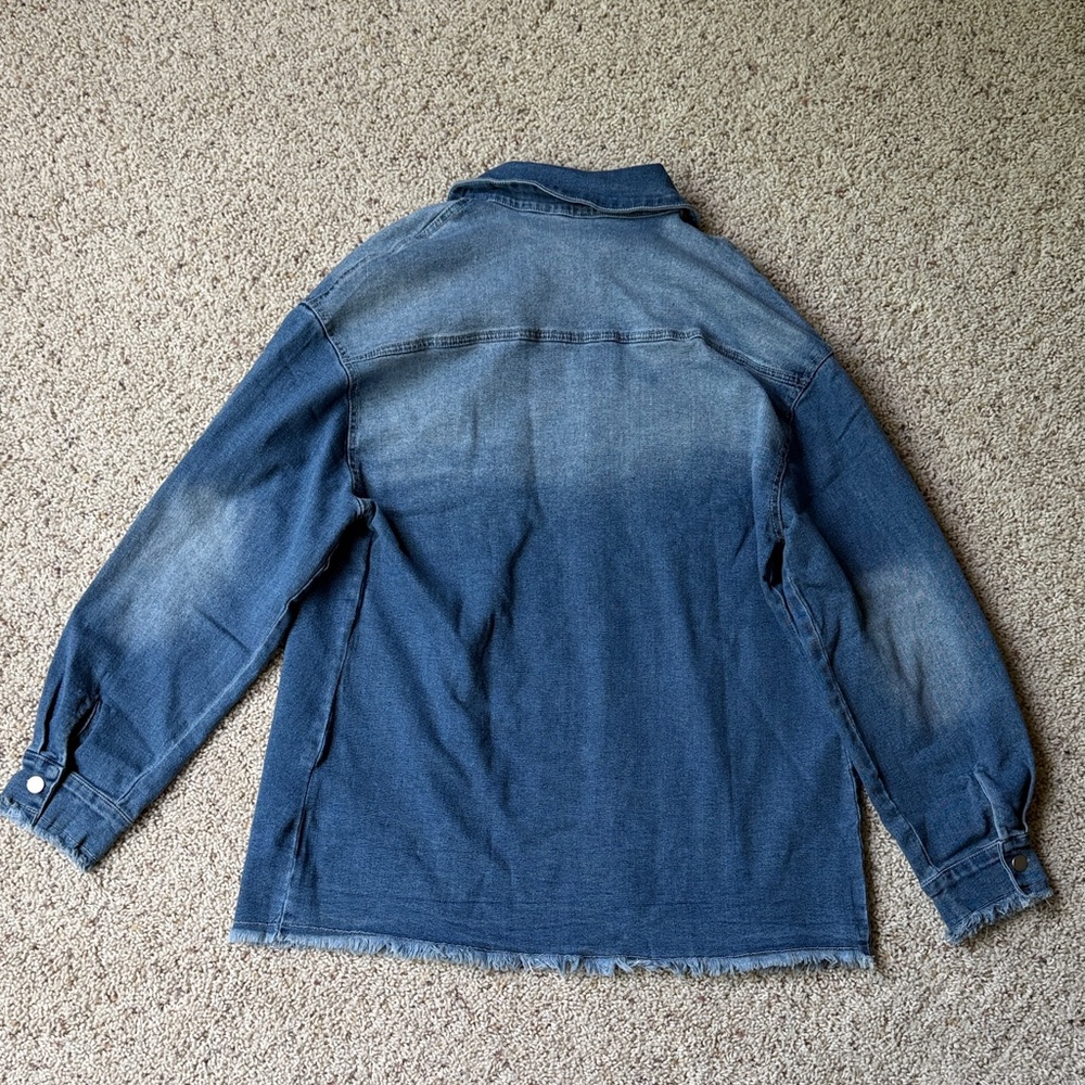 Amazon Denim Shacket - Picture 4 of 4